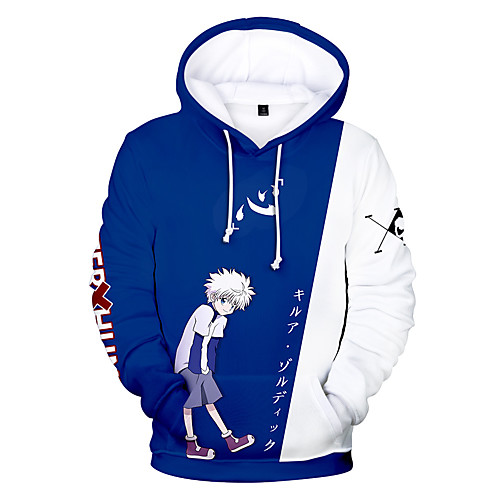 

Inspired by Hunter X Hunter Killua Zoldyck Cosplay Costume Hoodie Terylene 3D Printing Harajuku Graphic Hoodie For Women's / Men's