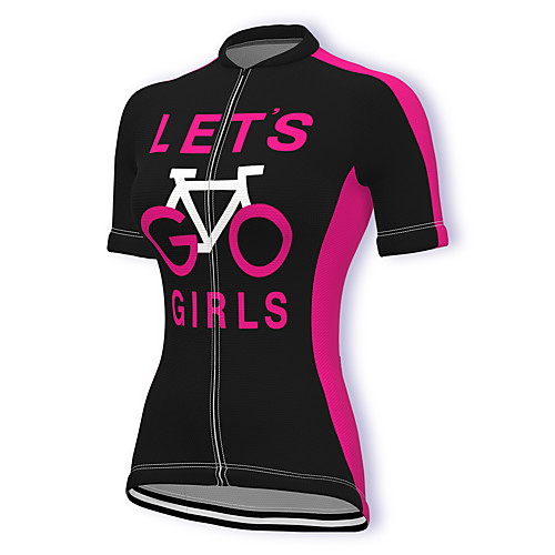 

21Grams Women's Short Sleeve Cycling Jersey Summer Spandex Polyester Black Bike Jersey Top Mountain Bike MTB Road Bike Cycling Quick Dry Moisture Wicking Breathable Sports Clothing Apparel / Stretchy