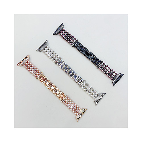 

Smart Watch Band for Apple iWatch 1 pcs Jewelry Design Zinc alloy Replacement Wrist Strap for Apple Watch Series SE / 6/5/4/3/2/1