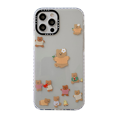 

Phone Case For Apple Back Cover iPhone 12 Pro Max 11 SE 2020 X XR XS Max 8 7 6 Portable Shockproof Dustproof Animal TPU