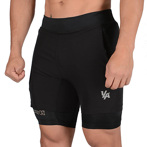 

Men's Casual / Sporty Workout Athletic Breathable Soft Daily Sports Chinos Shorts Bermuda shorts Pants Letter Short Drawstring Elastic Waist Solid black Solid gray Solid navy Solid dark gray Black