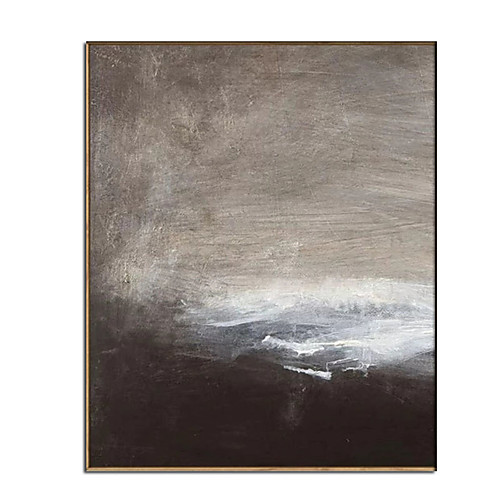 

Oil Painting Handmade Hand Painted Wall Art Abstract Modern Black Minimalist Home Decoration Decor Rolled Canvas No Frame Unstretched