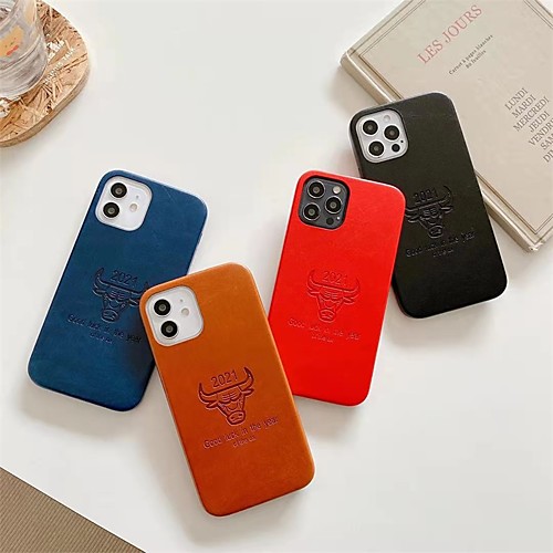 

Phone Case For Apple Back Cover iPhone 12 Pro Max 11 SE 2020 X XR XS Max 8 7 Shockproof Dustproof Solid Colored Animal PU Leather