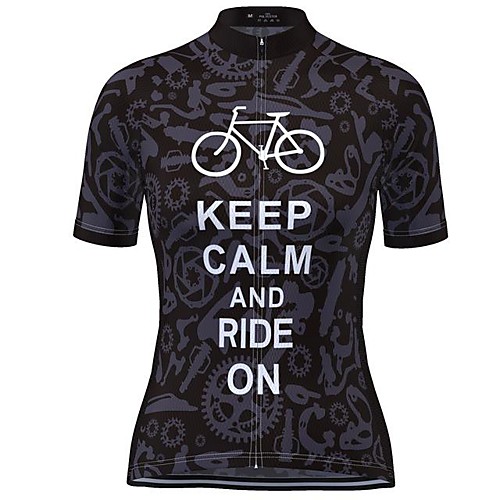 

21Grams Women's Short Sleeve Cycling Jersey Summer Spandex Polyester Black Bike Jersey Top Mountain Bike MTB Road Bike Cycling Quick Dry Moisture Wicking Breathable Sports Clothing Apparel / Stretchy