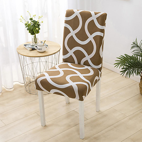 

Stripes Print Super Soft Chair Cover Stretch Removable Washable Dining Room Chair Protector Slipcovers Home Decor Dining Room Seat Cover