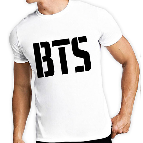 

Men's Unisex Tee T shirt Hot Stamping Graphic Prints Letter Plus Size Print Short Sleeve Casual Tops 100% Cotton Basic Designer Big and Tall White