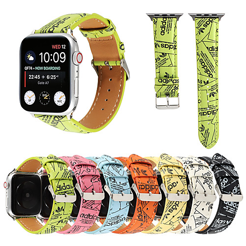 

Smart Watch Band for Apple iWatch 1 pcs Printed Bracelet Canvas Replacement Wrist Strap for Apple Watch Series SE / 6/5/4/3/2/1