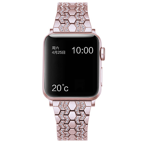 

Smart Watch Band for Apple iWatch Jewelry Design Zinc alloy Replacement Wrist Strap for Apple Watch Series SE / 6/5/4/3/2/1