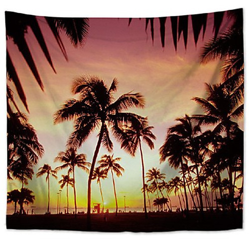 

Wall Tapestry Art Decor Blanket Curtain Hanging Home Bedroom Living Room Decoration Polyester Beach Sunset