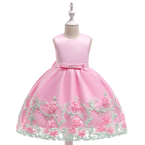 

Princess Dress Party Costume Flower Girl Dress Girls' Movie Cosplay Christmas New Year's Purple Yellow Blue Dress Christmas Halloween Children's Day Polyester / Cotton