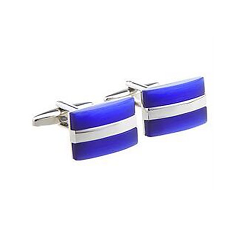 

Men's Cufflinks Formal Classic Opal Brooch Jewelry Blue For Formal