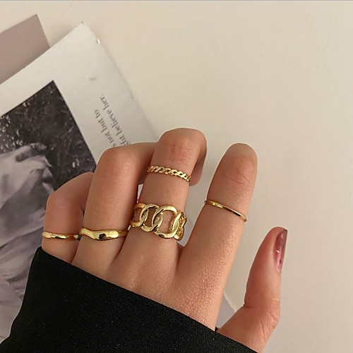 

Midi Rings Vintage Style Silver Gold Alloy Stylish Simple European 5pcs One Size / Women's