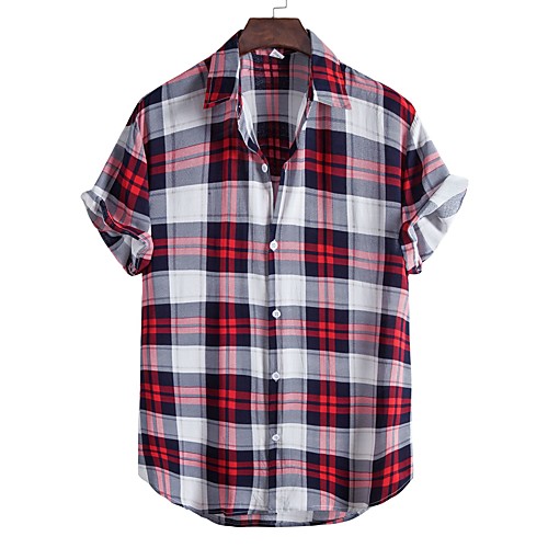 

Men's Shirt Floral Button-Down Short Sleeve Casual Tops Casual Fashion Breathable Comfortable A B C