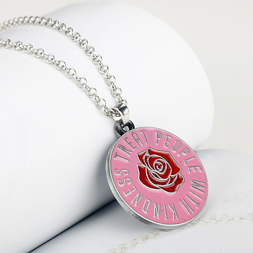 

harry styles merch one direction gift treat people with kindness enamel necklace jewelry