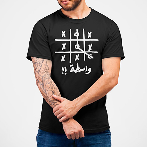 

Men's Unisex Tee T shirt Hot Stamping Graphic Prints Clock Plus Size Print Short Sleeve Casual Tops Cotton Basic Fashion Designer Big and Tall Black