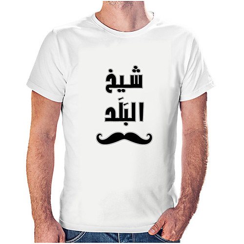 

Men's Unisex Tee T shirt Hot Stamping Symbol Graphic Prints Plus Size Print Short Sleeve Casual Tops Cotton Basic Fashion Designer Big and Tall White Wine Black