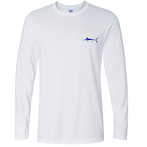

CAWANFLY Men's Fishing Shirt Outdoor Long Sleeve UPF50 Quick Dry Breathable Sweat wicking Top Autumn / Fall Spring Summer Athleisure Fishing Camping & Hiking White / Micro-elastic / Animal
