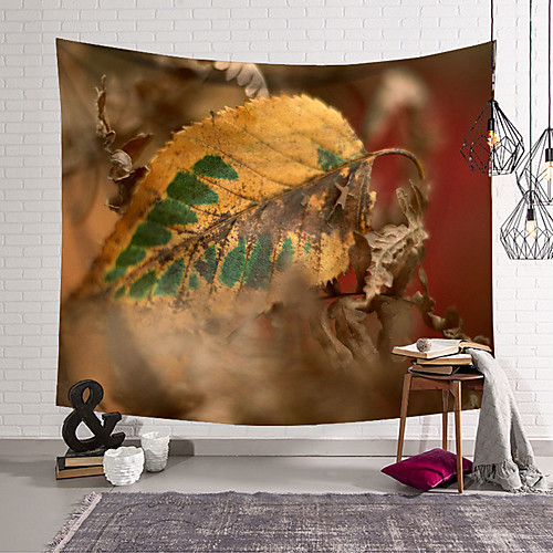 

Leaves Fall Wall Tapestry Art Decor Blanket Curtain Hanging Home Bedroom Living Room Decoration Polyester