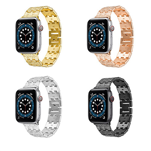 

Smart Watch Band for Apple iWatch 1 pcs Business Band Zinc alloy Replacement Wrist Strap for Apple Watch Series SE / 6/5/4/3/2/1