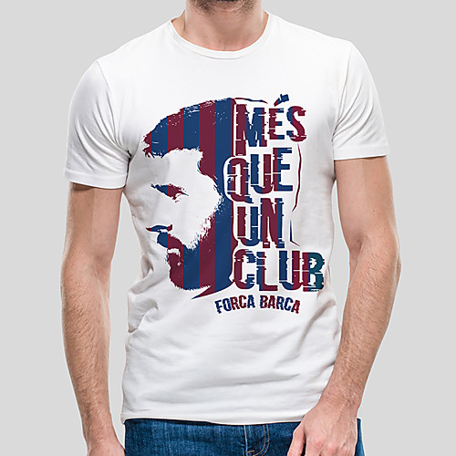 

Men's Unisex Tee T shirt Shirt Hot Stamping Graphic Prints Portrait Letter Plus Size Print Short Sleeve Casual Tops Cotton Basic Fashion Designer Big and Tall Round Neck White / Summer