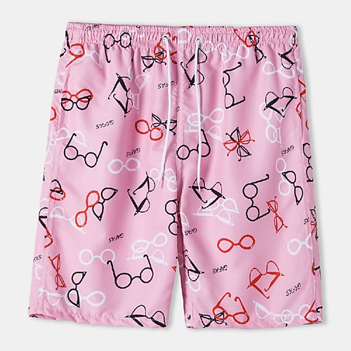 

Men's Casual Daily Holiday Shorts Pants Graphic Short Blushing Pink