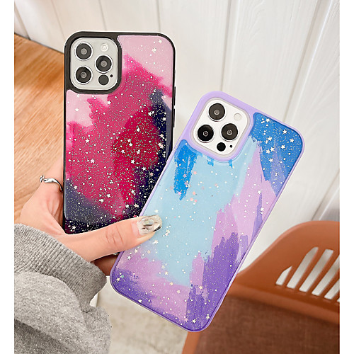 

Phone Case For Apple Back Cover iPhone 12 Pro Max 11 SE 2020 X XR XS Max 8 7 Shockproof Dustproof Glitter Shine TPU