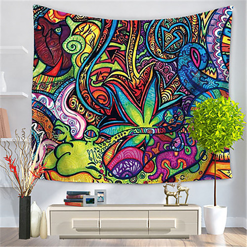 

Psychedelic Abstract Wall Tapestry Art Decor Blanket Curtain Hanging Home Bedroom Living Room Decoration Polyester Hippie