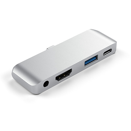 

USB Type-C Mobile Pro Hub Adapter with USB-C PD Charging USB 3.0 & 3.5mm Headphone Jack HDMI-compatible-compatible For 2020 iPad Pro Tablet