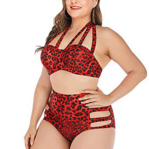 

Women's Swimwear Swimsuit Leopard Swimwear Bathing Suits Casual