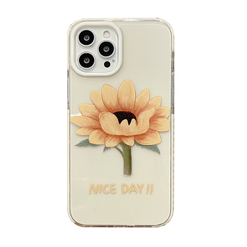 

Phone Case For Apple Back Cover iPhone 12 Pro Max 11 SE 2020 X XR XS Max 8 7 Shockproof Dustproof Graphic Flower TPU