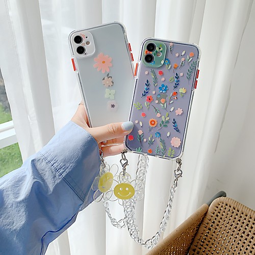 

Phone Case For Apple Back Cover iPhone 12 Pro Max 11 SE 2020 X XR XS Max 8 7 Portable Shockproof Dustproof Flower TPU