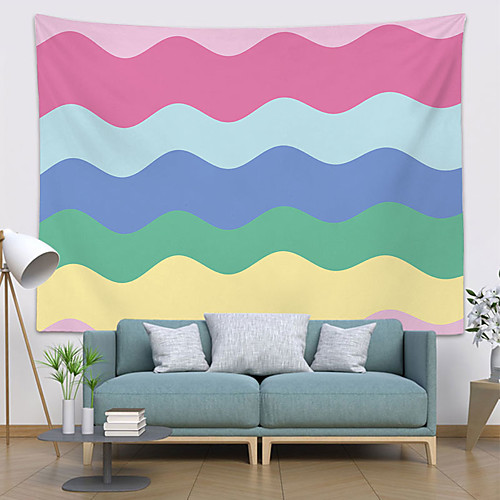 

Rainbow Wall Tapestry Art Decor Blanket Curtain Hanging Home Bedroom Living Room Decoration Polyester