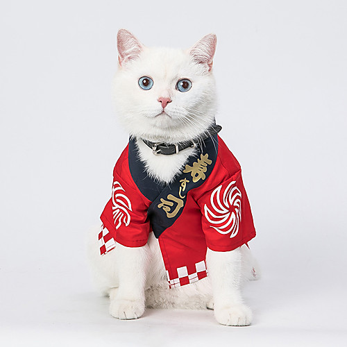 

Dog Cat Dog clothes Chinoiserie Dailywear Casual / Daily Dog Clothes Puppy Clothes Dog Outfits Breathable Red Costume for Girl and Boy Dog Cotton XS S M L XL XXL