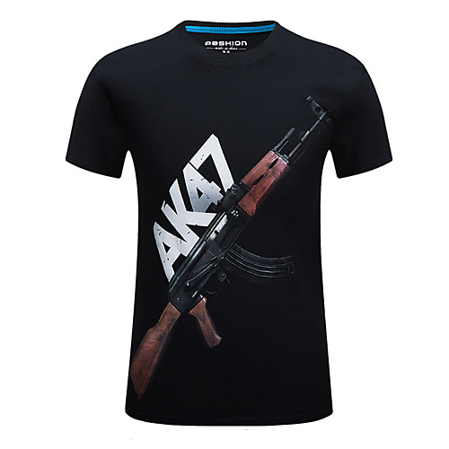 

Men's Unisex Tee T shirt Hot Stamping Graphic Prints Letter Plus Size Print Short Sleeve Casual Tops Cotton Basic Designer Cool Big and Tall White Black Khaki
