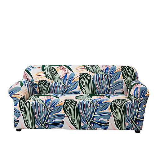 

Green Leaves Print Dustproof All-powerful Slipcovers Stretch Sofa Cover Super Soft Fabric Couch Cover with One Free Boster Case(Chair/Love Seat/3 Seats/4 Seats)