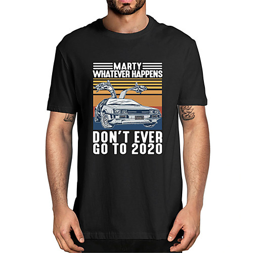 

Men's Unisex Tee T shirt Hot Stamping Cartoon Car Letter Plus Size Print Short Sleeve Casual Tops Cotton Basic Fashion Designer Big and Tall White Black Wine