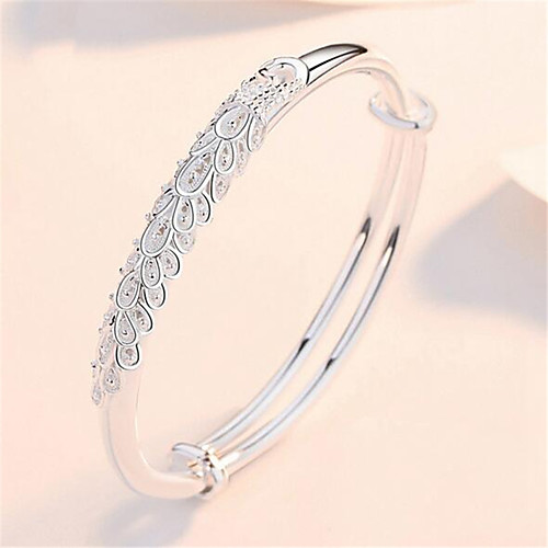 

Women's Cuff Bracelet Bracelet 3D Animal Fashion Copper Bracelet Jewelry Silver For Christmas Wedding Party Evening Gift Date / Silver Plated