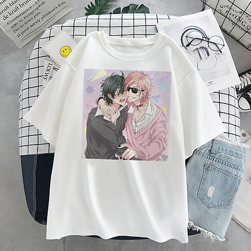 

Inspired by Yarichin Club Cosplay Cosplay Costume T-shirt 100% Polyester Print T-shirt For Women's / Men's