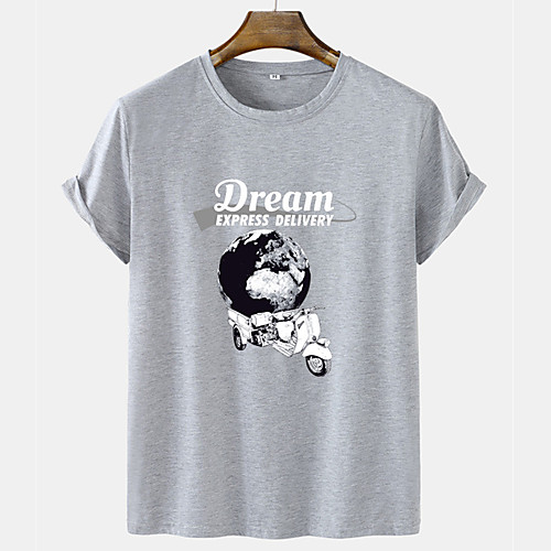 

Men's Unisex Tee T shirt Hot Stamping Graphic Prints Car Moon Short Sleeve Casual Tops 100% Cotton Basic Fashion Designer Comfortable Black Yellow Gray