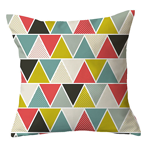 

Double Side Cushion Cover 1PC Soft Geometric Decorative Square Pillowcase for Sofa bedroom Car Chair Superior Quality Outdoor Cushion for Patio Garden Farmhouse Bench Couch