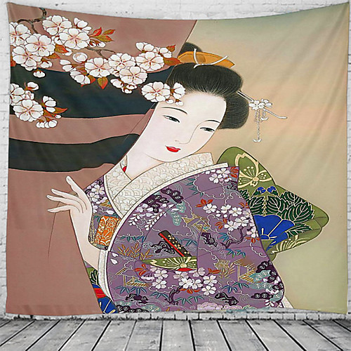 

Japanese Style Wall Tapestry Art Decor Blanket Curtain Hanging Home Bedroom Living Room Decoration Beautiful View From The Window