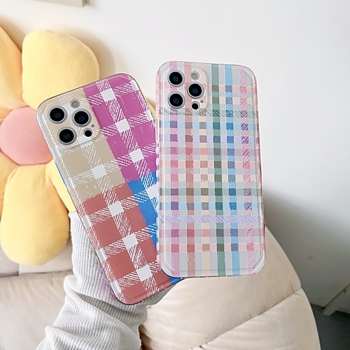 

Phone Case For Apple Back Cover iPhone 12 Pro Max 11 SE 2020 X XR XS Max 8 7 Shockproof Dustproof Geometric Pattern TPU