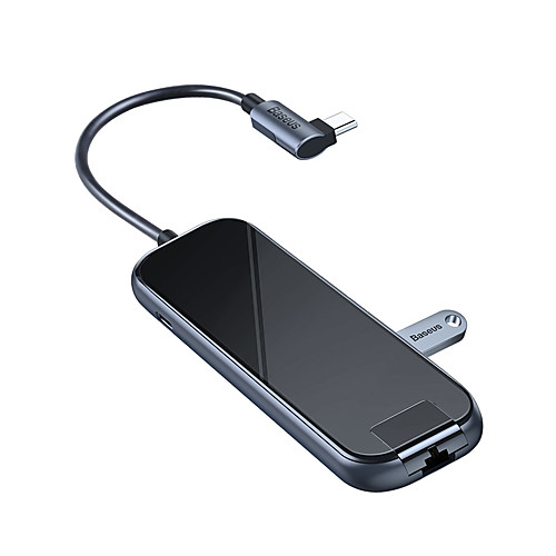 

BASEUS USB 3.0 USB C to HDMI-compatible 2.0 USB 3.0 USB 3.0 USB C RJ45 USB Hub 6 Ports For Windows, PC, Laptop