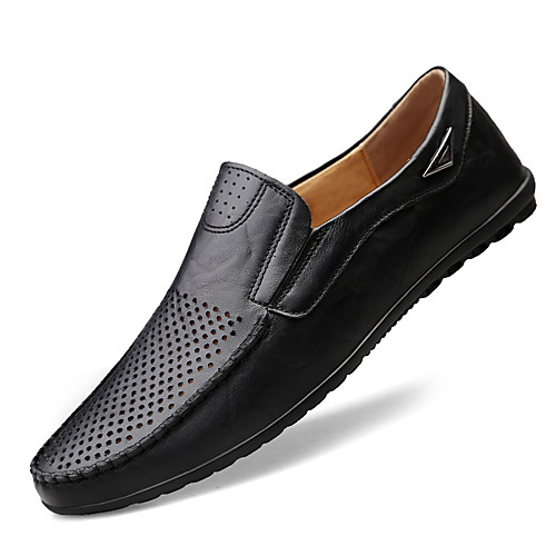 

Men's Loafers & Slip-Ons Leather Shoes Flat Sandals Comfort Loafers Business Casual Classic Daily Outdoor Walking Shoes Nappa Leather Cowhide Breathable Handmade Non-slipping Booties / Ankle Boots