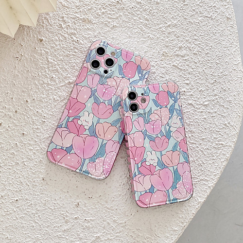 

Phone Case For Apple Back Cover iPhone 12 Pro Max 11 SE 2020 X XR XS Max 8 7 Shockproof Dustproof Flower TPU