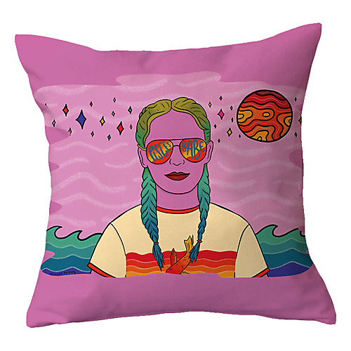 

Double Side Cushion Cover 1PC Soft Decorative Square Throw Pillow Cover Cushion Case Pillowcase for Sofa Bedroom Livingroom Outdoor Superior Quality Machine Washable
