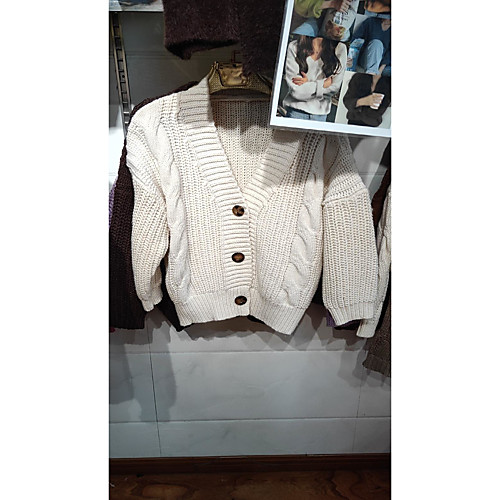 

2020 autumn and winter casual long-sleeved button sweater cardigan jacket women loose thick wool twist knit sweater outside