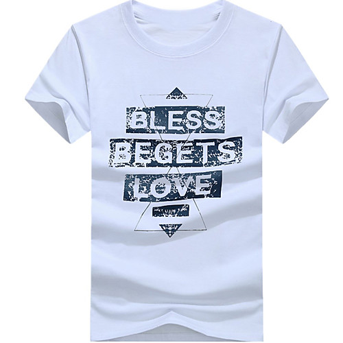 

Men's Unisex Tee T shirt Hot Stamping Graphic Prints Letter Plus Size Print Short Sleeve Casual Tops 100% Cotton Basic Designer Big and Tall White Black Light gray