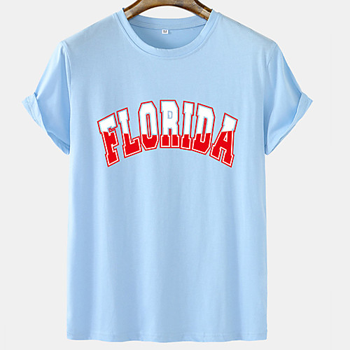 

Men's Unisex Tee T shirt Hot Stamping Graphic Prints Letter Short Sleeve Casual Tops 100% Cotton Basic Fashion Designer Comfortable Blue Yellow Blushing Pink