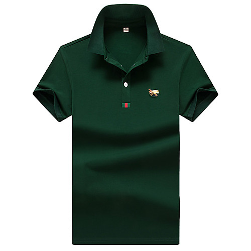 

Men's Golf Shirt Tennis Shirt Animal Short Sleeve Daily Tops Blue Dark Green White